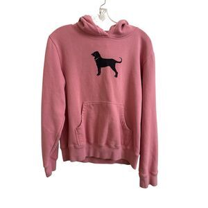 The Black Dog Hoodie Hooded Sweatshirt Bubble Pink Women’s Size Medium